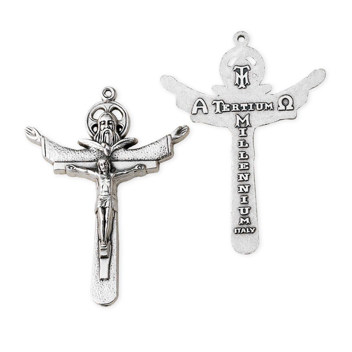 Krzyżyk metalowy Trójca Święta