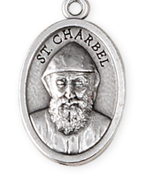 Medalik metalowy św. Charbel