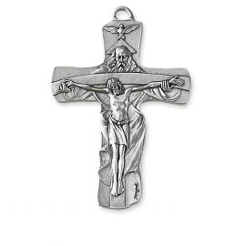 Krzyżyk metalowy Trójca Święta - 6,5 cm - Krzyżyki metalowe włoskie - Nowość