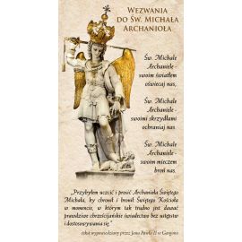 Obrazek z modlitwą Michał Archanioł - Folder religijny - Nowość