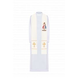 Stuła haftowana - Jezus Miłosierny (71) - Z POSTACIAMI - Nowość