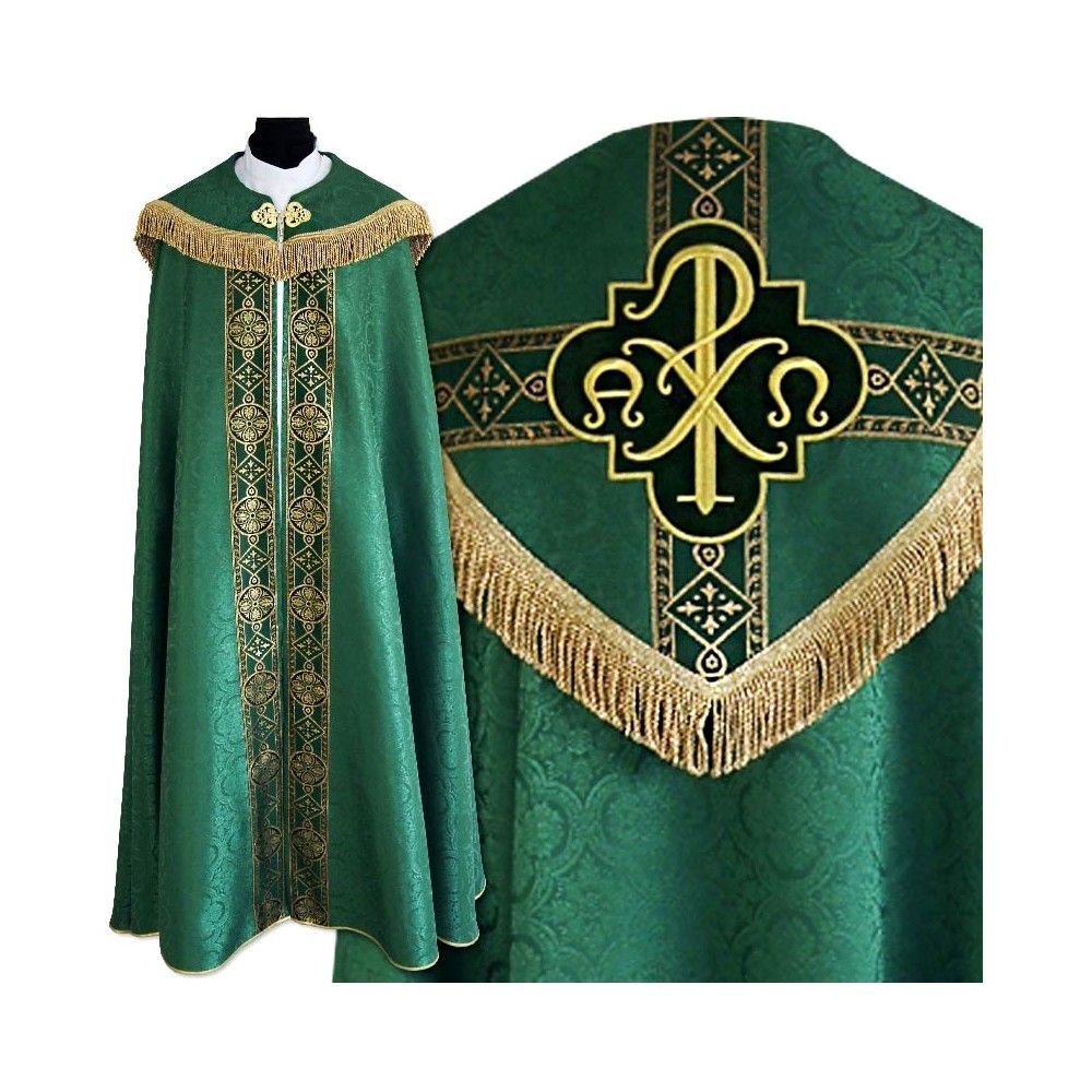 Kapa haftowana Alfa Omega, kolory liturgiczne (17) - zdjęcie 3 - Kapa haftowana Alfa Omega, kolory liturgiczne (17)