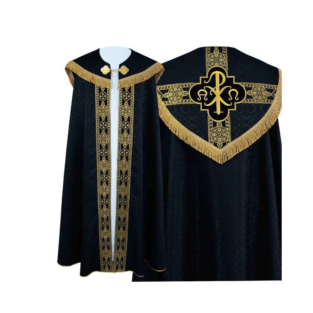 Kapa haftowana Alfa Omega, kolory liturgiczne (17) - zdjęcie 2 - Kapa haftowana Alfa Omega, kolory liturgiczne (17)