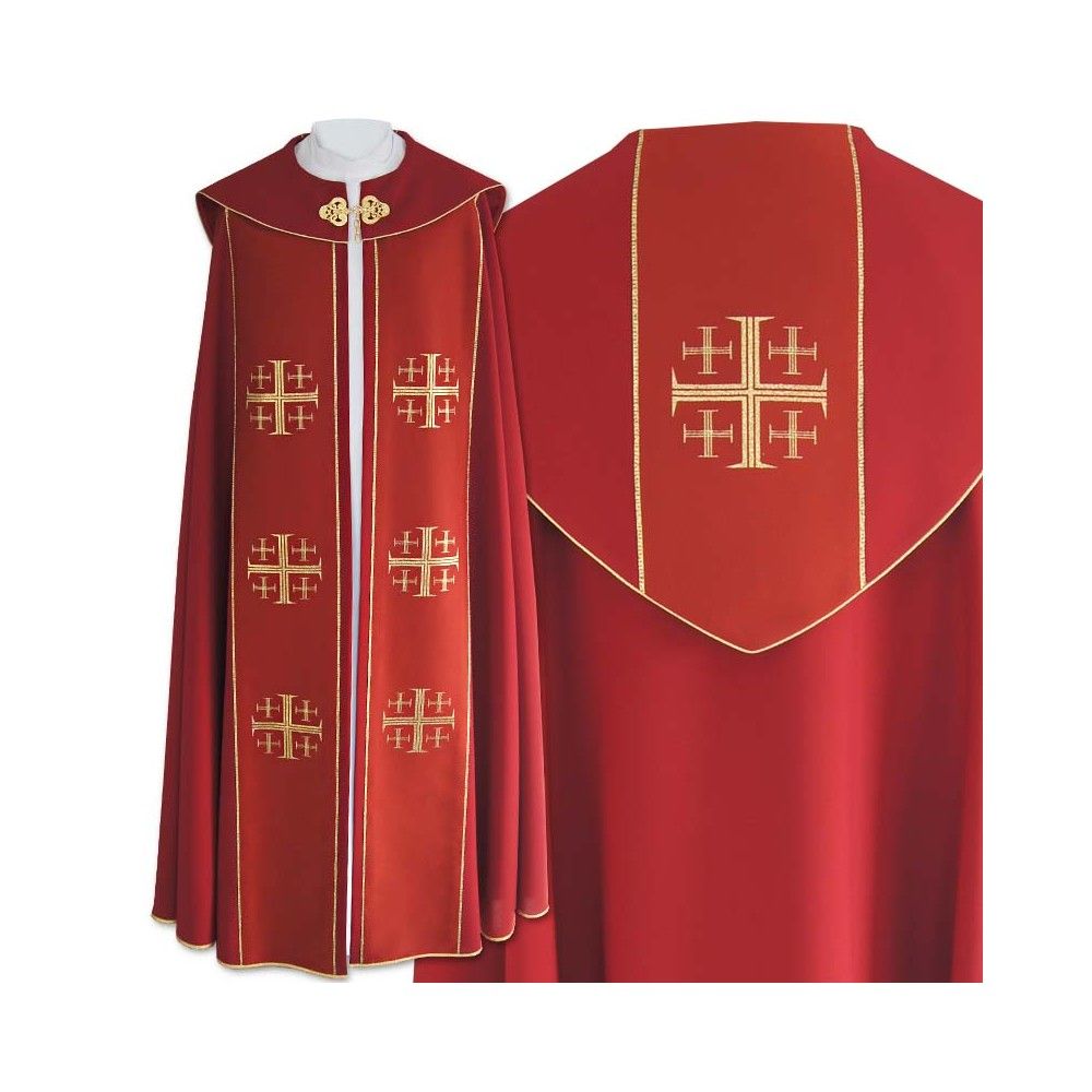 Kapa liturgiczna - Krzyż Jerozolimski (31) - zdjęcie 2 - Kapa liturgiczna (31)