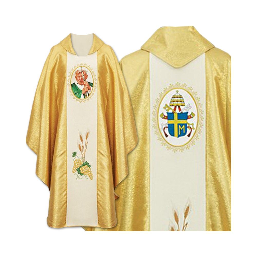 Ornat z wizerunkiem Jan Paweł II