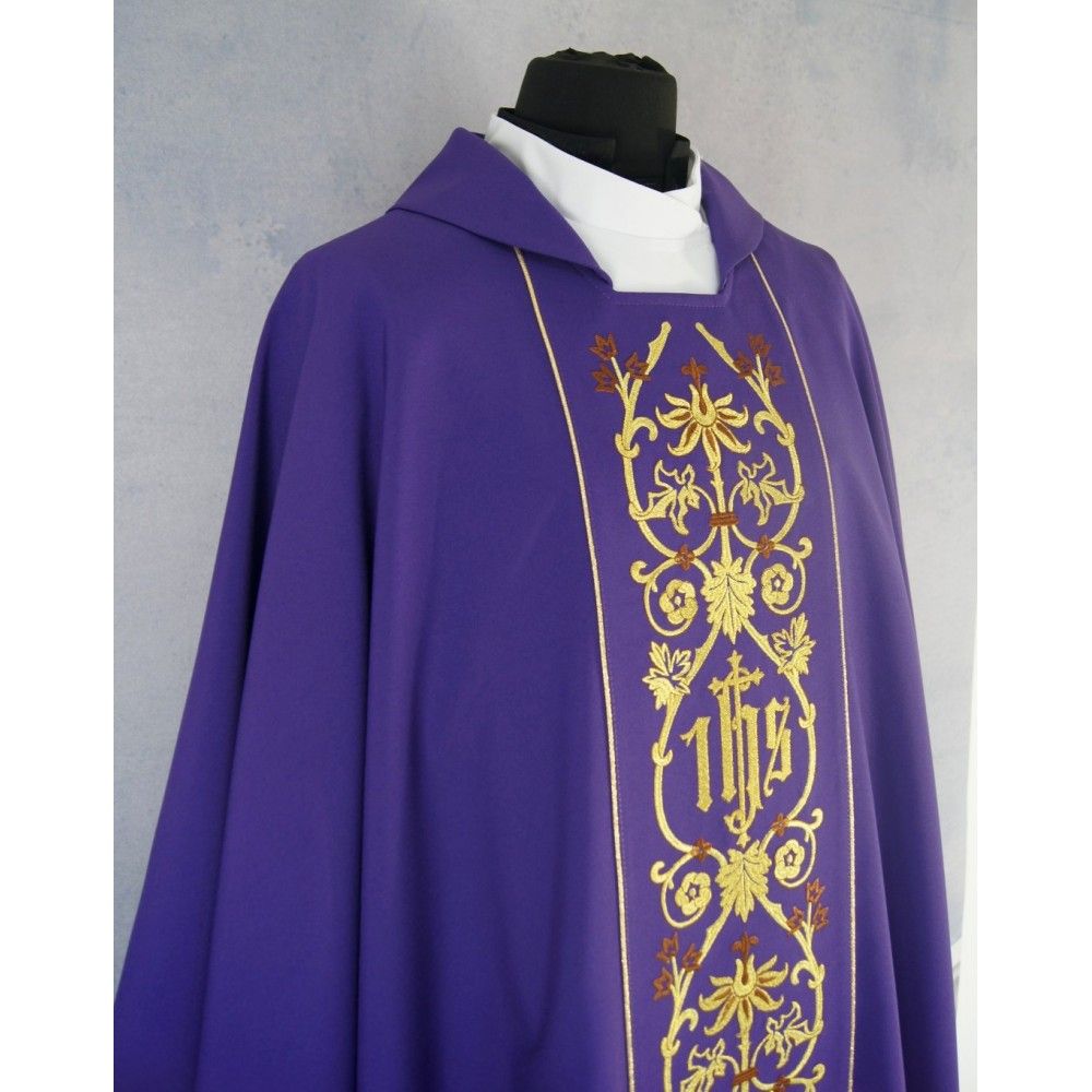 Ornat gotycki IHS - kolory liturgiczne (18) - zdjęcie 2 - Ornat gotycki IHS - kolory liturgiczne (18)