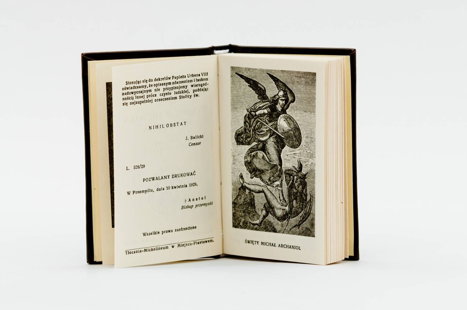 Nabożeństwo ku czci Świętego Michała Archanioła (twarda okładka)