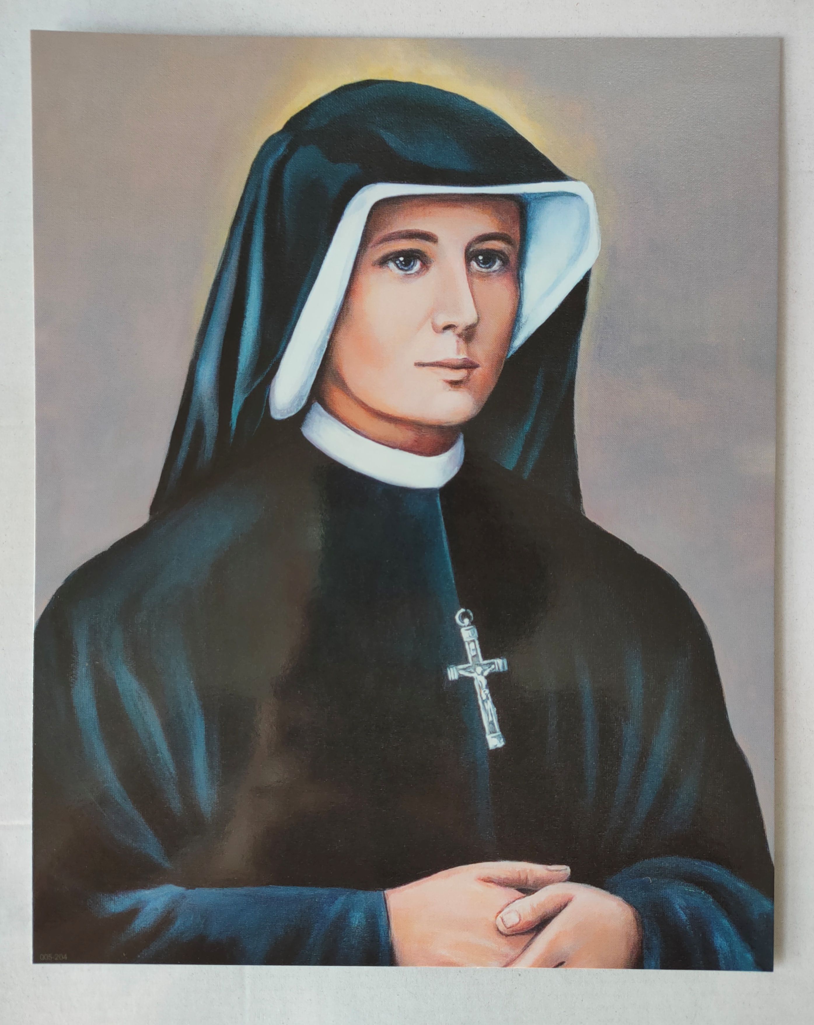 Święta Faustyna Kowalska - Obraz do oprawienia format (20x25) - OBRAZY RELIGIJNE