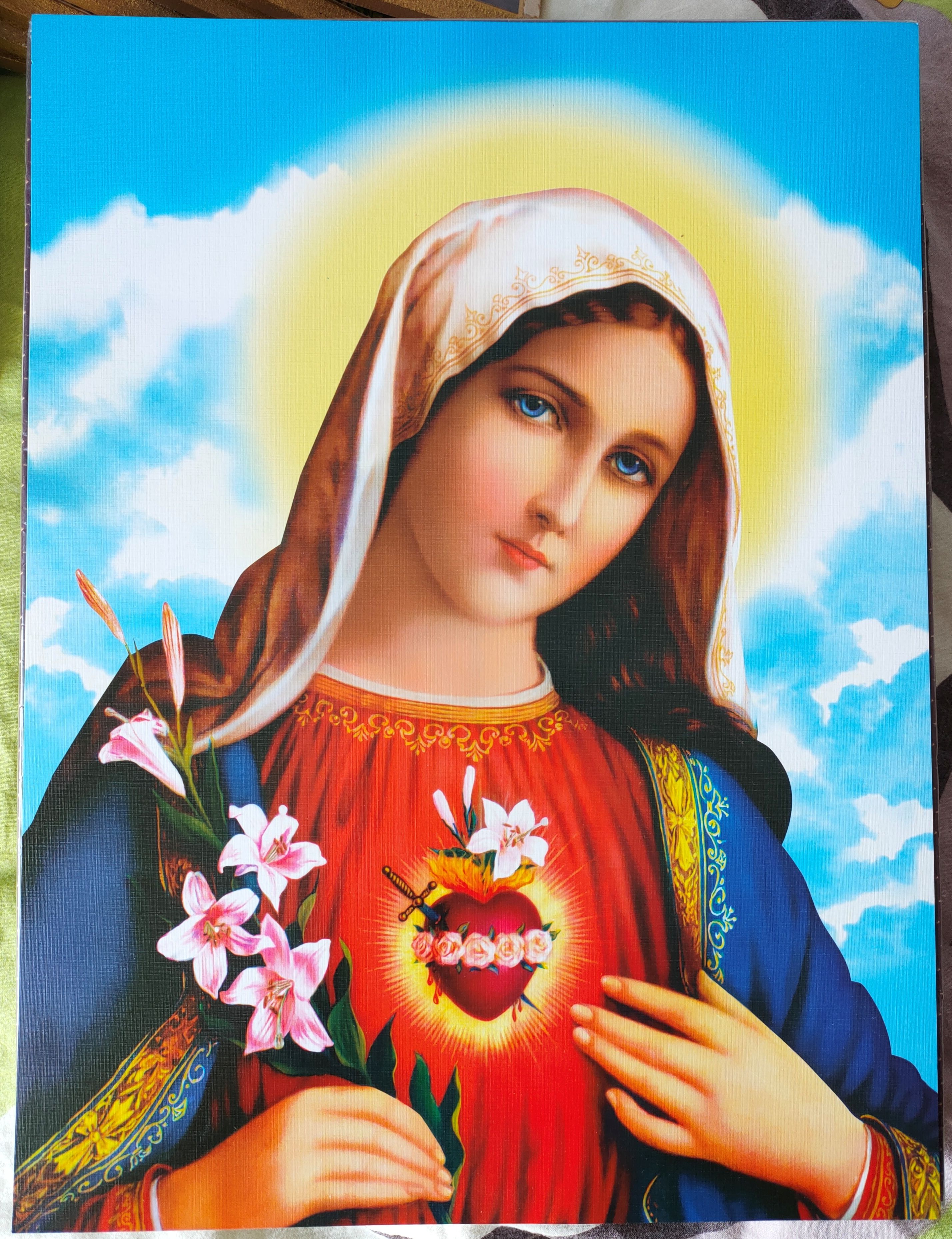 Serce Maryi - Obraz do oprawienia format (30x40)