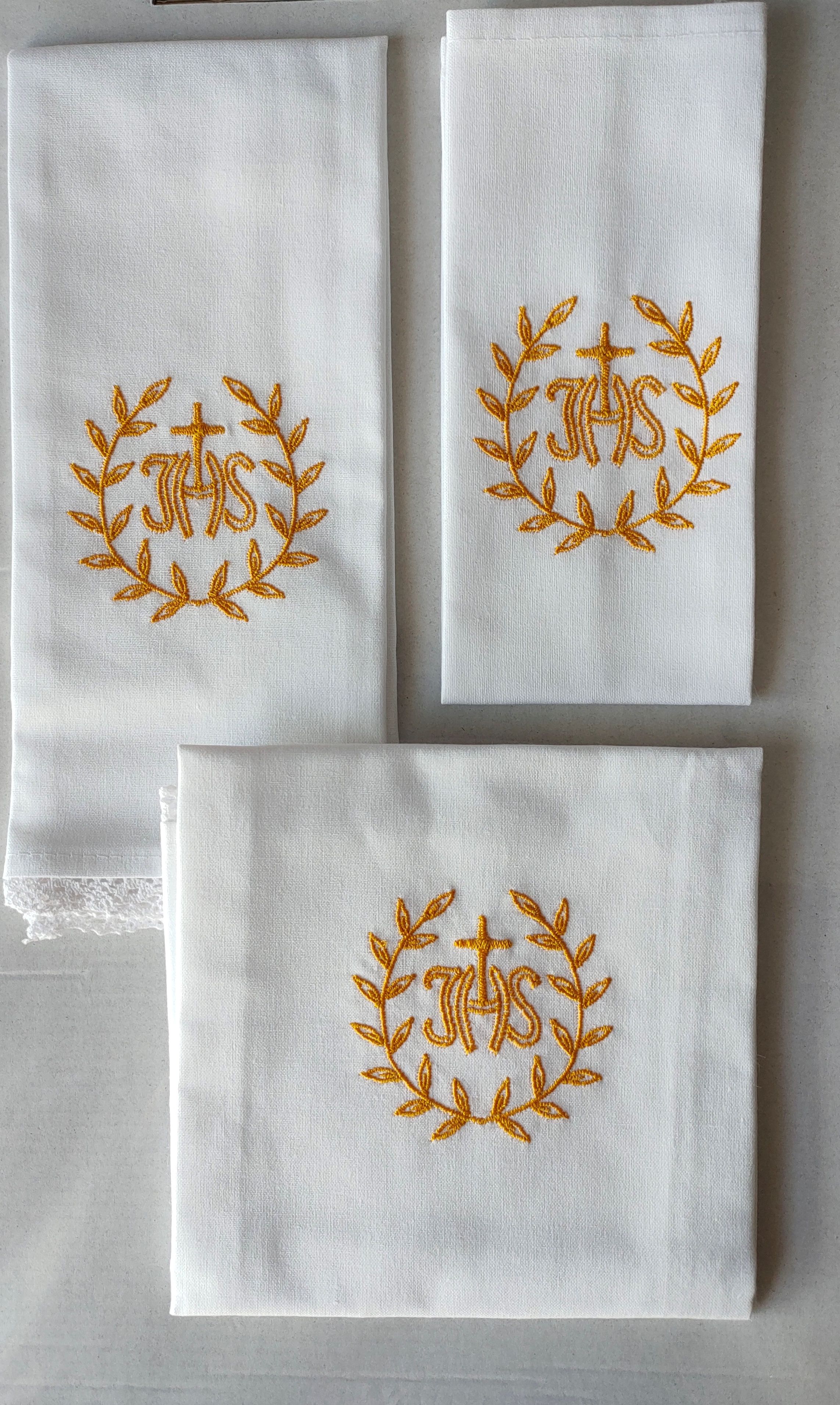 Bielizna kielichowa IHS złoty - zdjęcie 2 - Bielizna kielichowa IHS złoty