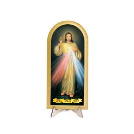 Obraz półokrągły Jezu Ufam Tobie (2) - Obrazek religijny płyta HDF - Nowość