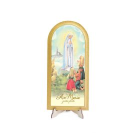 Matka Boża Fatimska - Objawienie - Obraz półokrągły - Obrazek religijny płyta HDF - Nowość