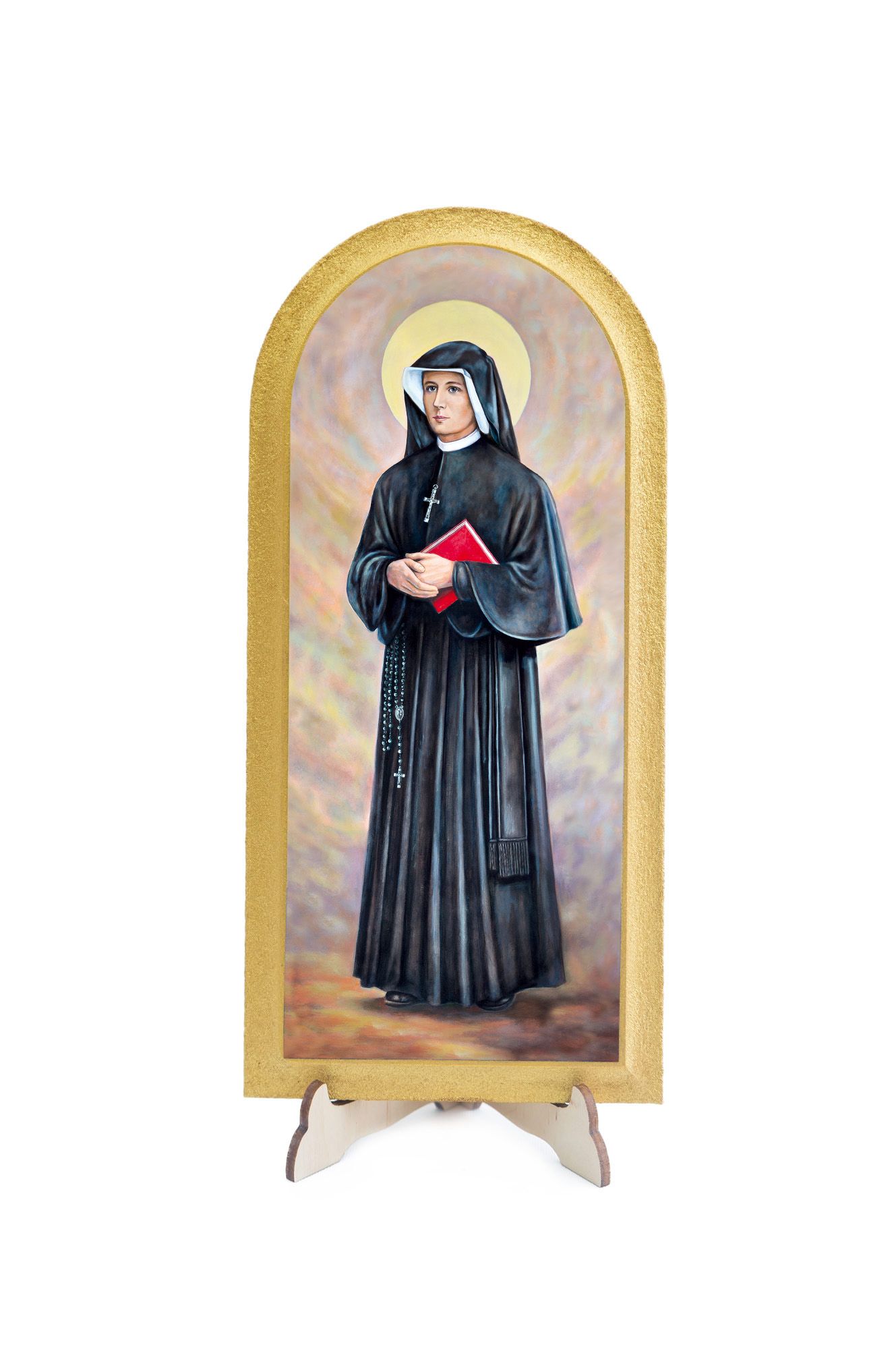 Święta Faustyna - Ołtarz ze szczyrku - Obraz półokrągły