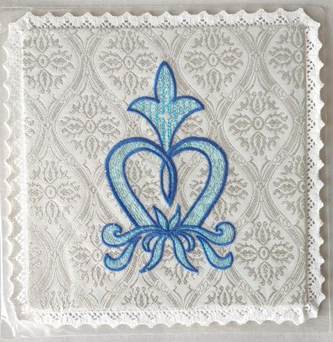 Palka haftowana wzór maryjny M (14)