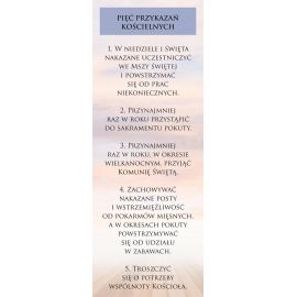 Baner - Pięć Przykazań Kościelnych - Banery edukacyjne, szkolne - Nowość