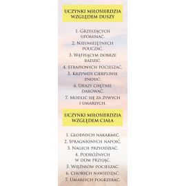 Baner - Uczynki Miłosierdzia względem Duszy i Ciała - Banery edukacyjne, szkolne - Nowość