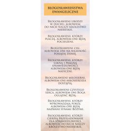 Baner - Błogosławieństwa Ewangeliczne - Banery edukacyjne, szkolne - Nowość