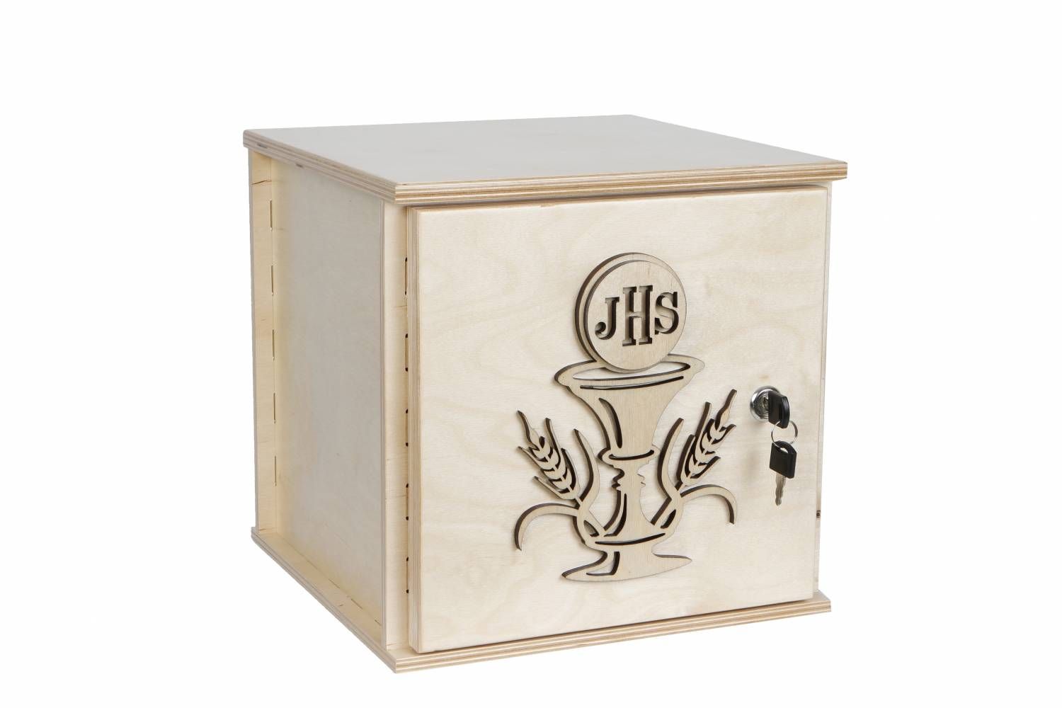 Tabernakulum  z naturalnej sklejki, ozdobny ornament - zdjęcie 2 - Tabernakulum  z naturalnej sklejki, ozdobny ornament