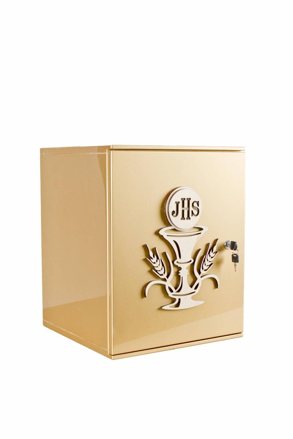 Tabernakulum  z naturalnej sklejki, kolor złoty - TABERNAKULA