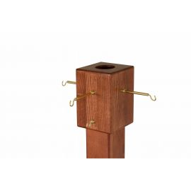 Stojak na trybularz z litego drewna - 125 cm - zdjęcie 4 - Stojak na trybularz z litego drewna - 125 cm