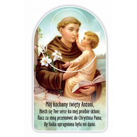 Zakładka papierowa półokrągła - Święty Antoni - Zakładki religijne do książek - Nowość