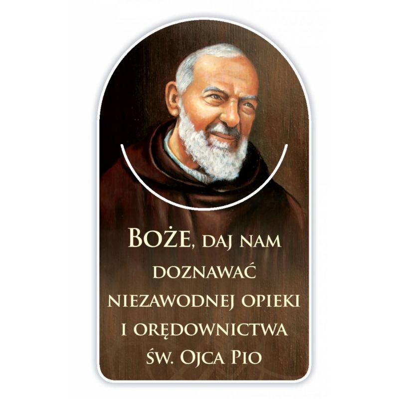 Zakładka papierowa półokrągła - Święty Ojciec Pio - Zakładka papierowa półokrągła - Święty Ojciec Pio