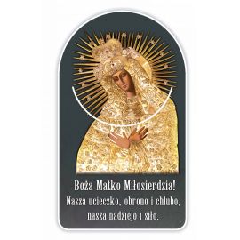 Zakładka papierowa półokrągła - Matka Boża Ostrobramska - Zakładki religijne do książek - Nowość