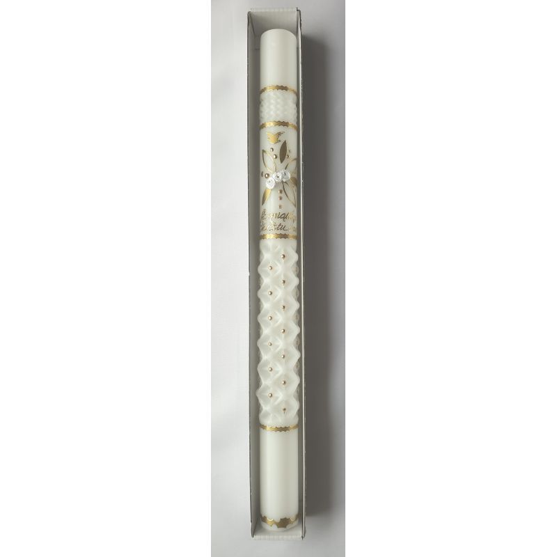 Świeca do chrztu zdobiona (22) - zdjęcie 3 - Świeca do chrztu zdobiona (22)