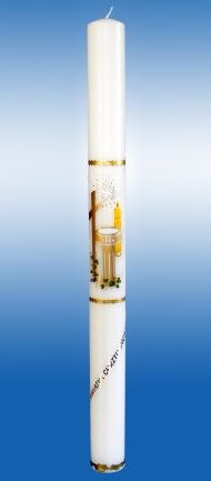 Świeca do chrztu naklejka Chrzcielnica (29) - zdjęcie 2 - Świeca do chrztu naklejka Chrzcielnica (29)