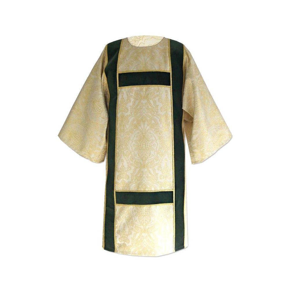 Dalmatyka semi gotycka żakard - jasne złoto
