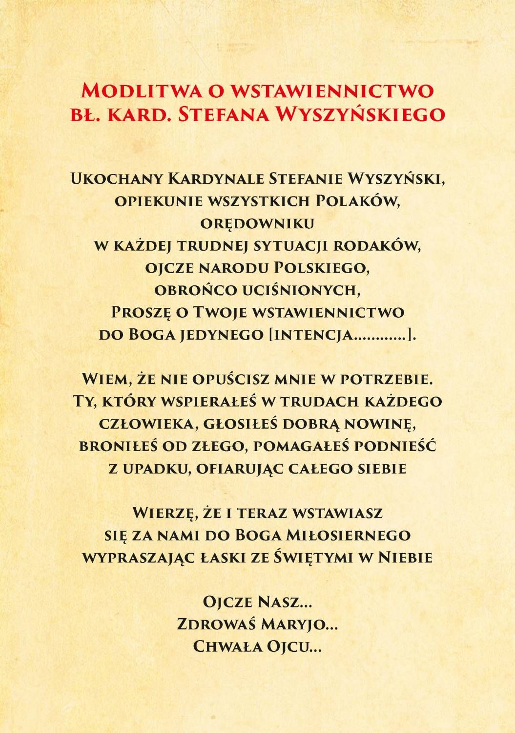Kardynał Stefan Wyszyński - Ikona dwustronna z modlitwą format A5 (2) - zdjęcie 2 - Kardynał Stefan Wyszyński - Ikona dwustronna z modlitwą format A5 (2)