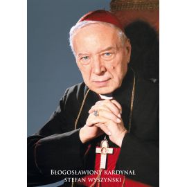 Kardynał Stefan Wyszyński - Ikona dwustronna z modlitwą format A5 (2) - Ikony z  tektury introligatorskiej. - Nowość