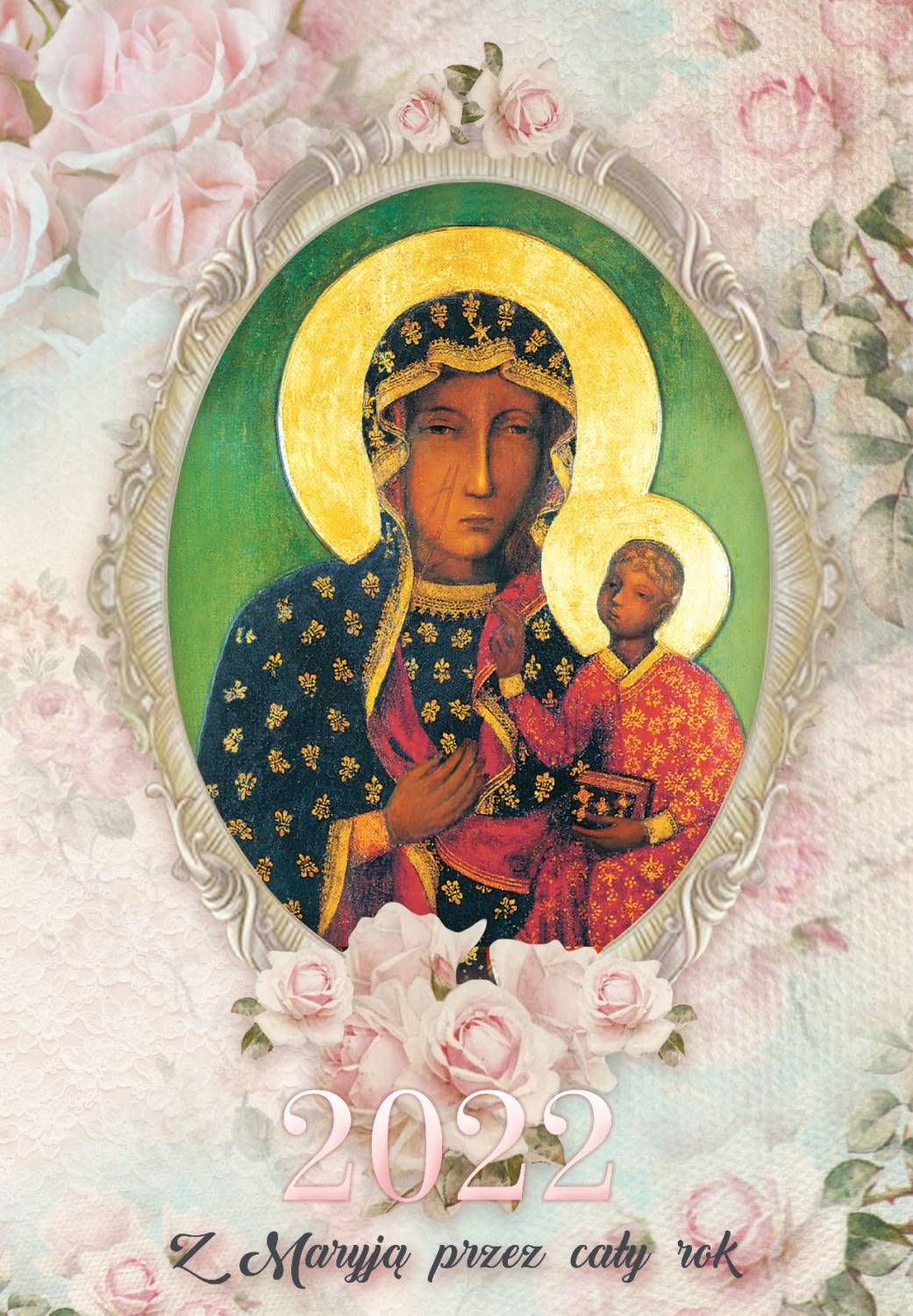 Kalendarz katolicki Matka Boża na rok 2021 - wiszący, format A4 - Kalendarze religijne