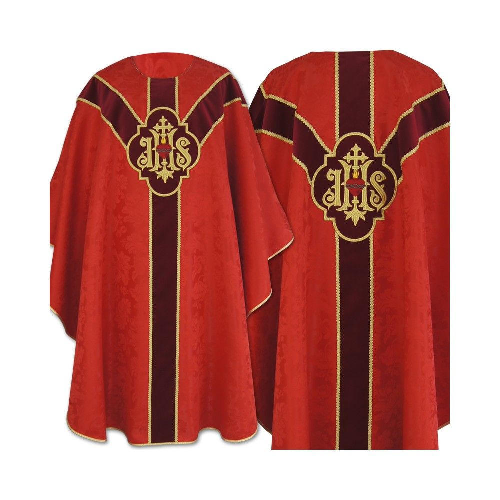 Ornat Semi-Gotycki - czerwony (36)
