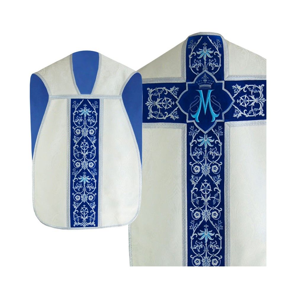 Ornat rzymski Maryjny - ecru (30)