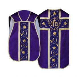 Ornat rzymski IHS - kolory liturgiczne, żakard (34) - zdjęcie 5 - Ornat rzymski IHS - kolory liturgiczne, żakard (34)