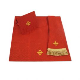 Ornat rzymski IHS - kolory liturgiczne, żakard (34) - zdjęcie 6 - Ornat rzymski IHS - kolory liturgiczne, żakard (34)