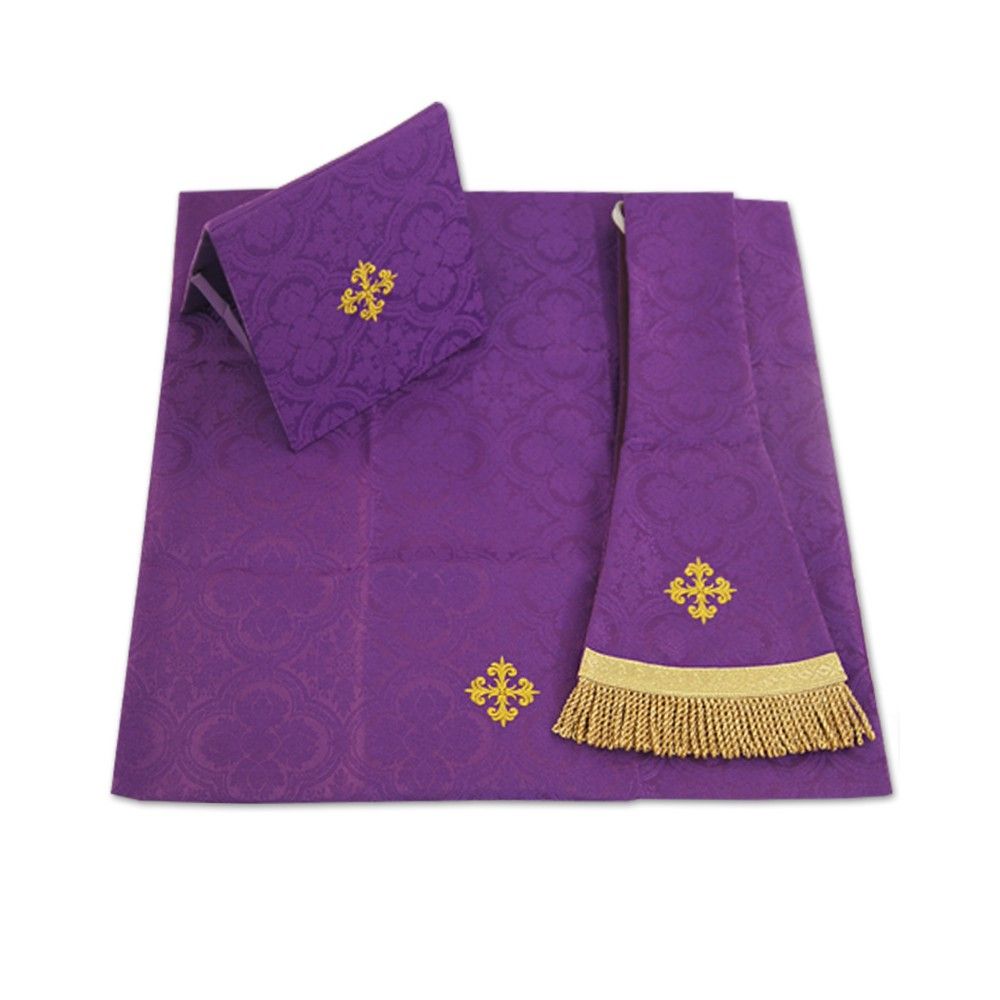 Ornat rzymski IHS - kolory liturgiczne, żakard (37) - zdjęcie 5 - Ornat rzymski IHS - kolory liturgiczne, żakard (36)