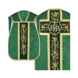 Ornat rzymski IHS - kolory liturgiczne, żakard (38) - zdjęcie 4 - Ornat rzymski IHS - kolory liturgiczne, żakard (37)