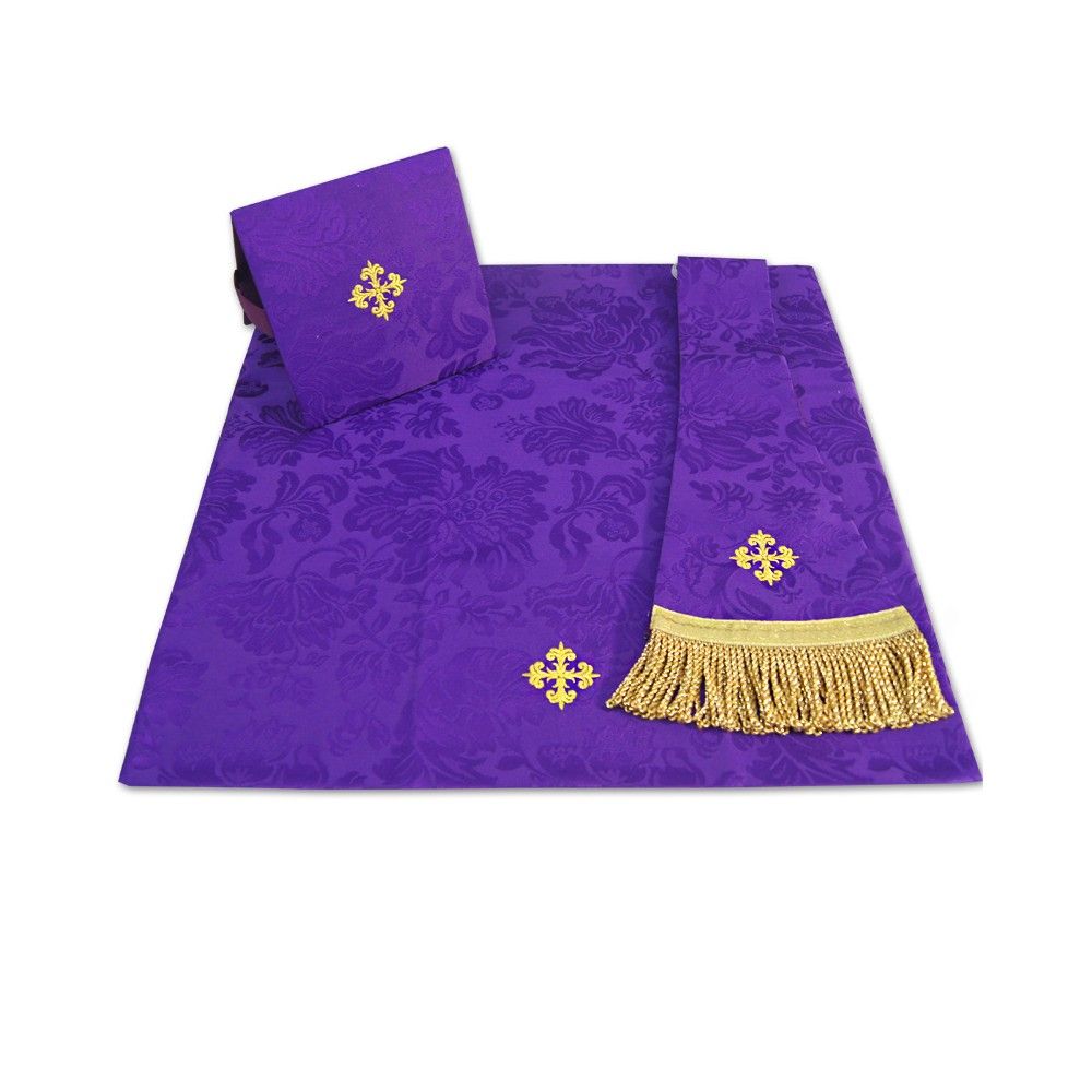 Ornat rzymski IHS - kolory liturgiczne, żakard (38) - zdjęcie 8 - Ornat rzymski IHS - kolory liturgiczne, żakard (37)