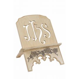 Pulpit drewniany zdobiony, kolor jasny (1)
