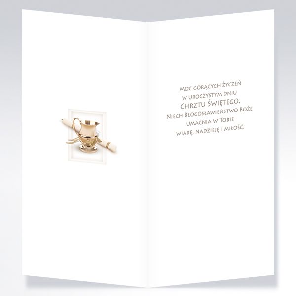 Kartka z życzeniami - Pamiątka Chrztu Świętego (33) - zdjęcie 2 - Kartka z życzeniami - Pamiątka Chrztu Świętego (33)