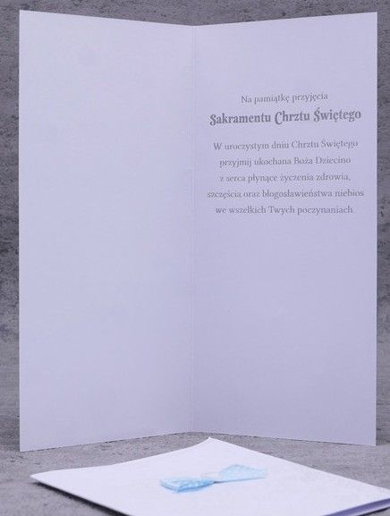 Kartka z życzeniami - Pamiątka Chrztu Świętego (14) - zdjęcie 3 - Kartka z życzeniami - Pamiątka Chrztu Świętego (14)