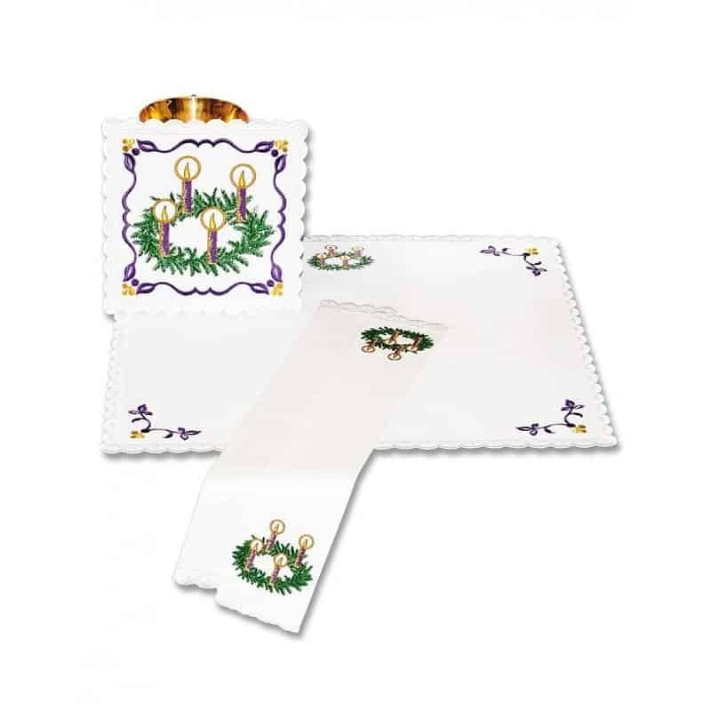 Bielizna kielichowa haftowana, Adwent (4) - zdjęcie 2 - Bielizna kielichowa haftowana, Adwent (4)