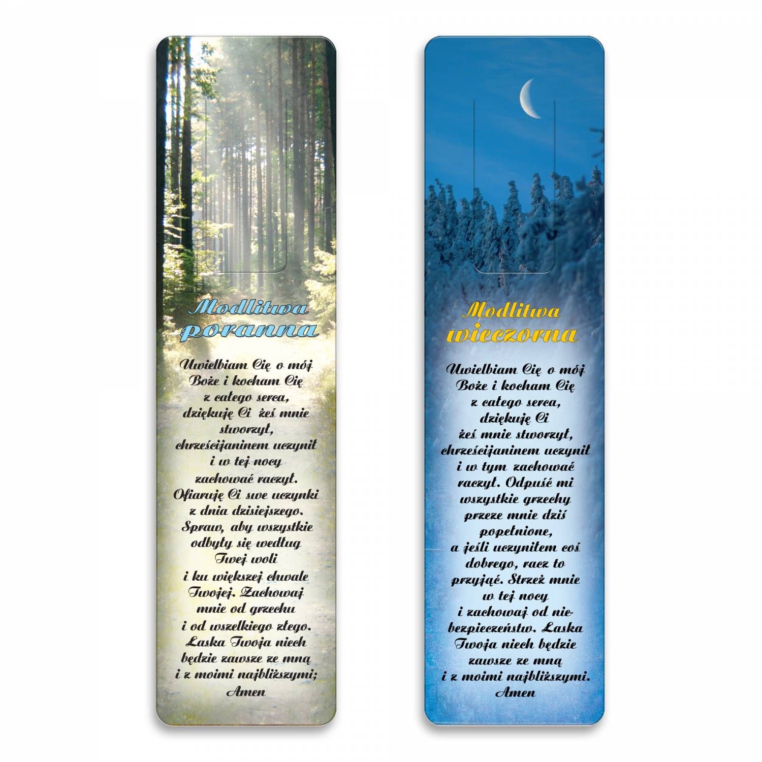 Zakładka do książki - Modlitwa poranna i wieczorna - zdjęcie 2 - Zakładka do książki - Modlitwa poranna i wieczorna