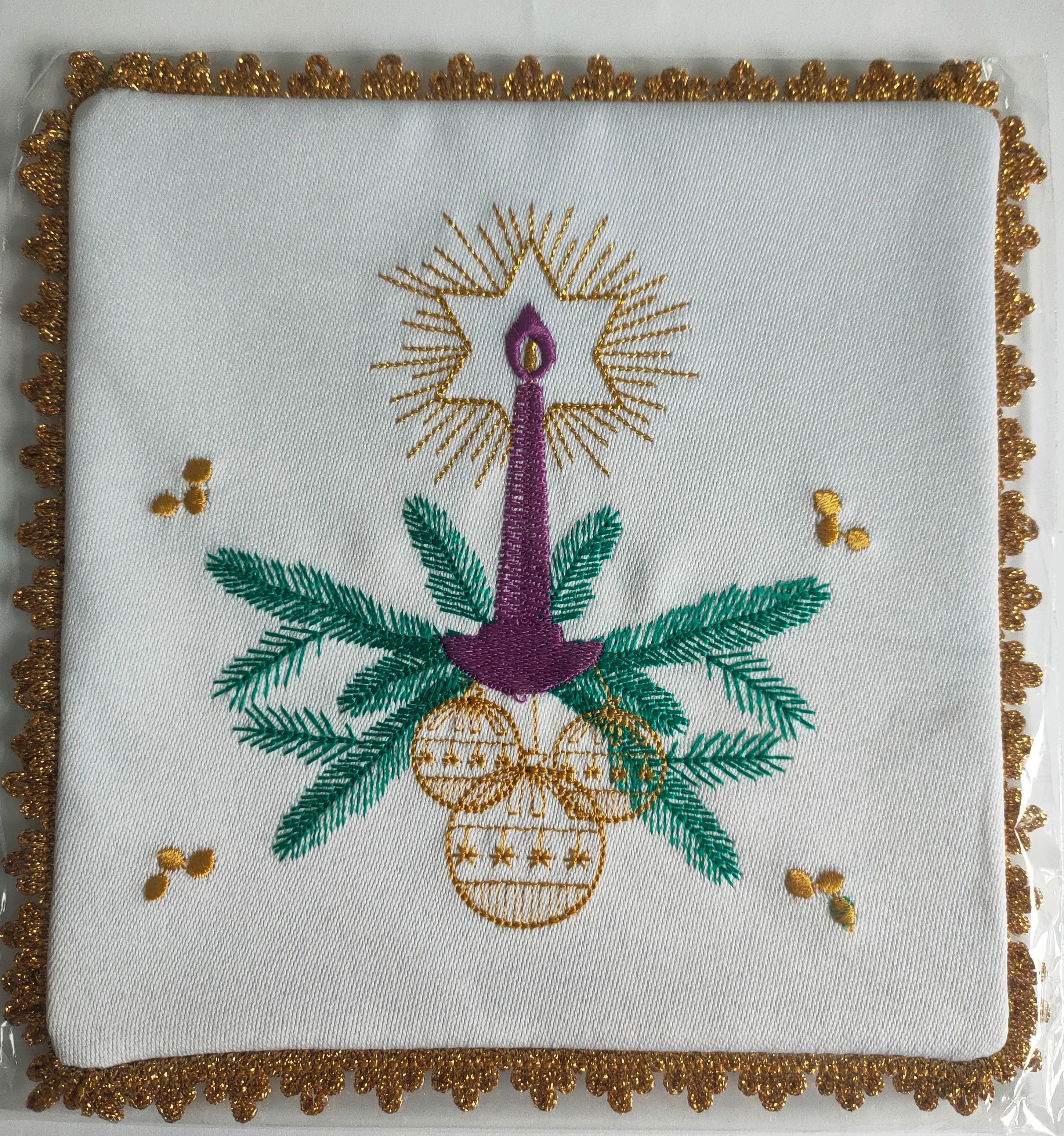 Palka haftowana symbol adwentowy (34)