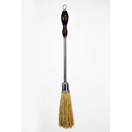 Kropidło z mosiądzu, chromowane, drewniana rączka, 55 cm (12) - KROPIDŁA - Nowość