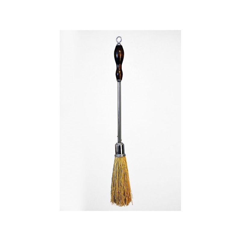 Kropidło z mosiądzu, chromowane, drewniana rączka, 55 cm (12) - Kropidło z mosiądzu, chromowane, drewniana rączka, 55 cm (12)