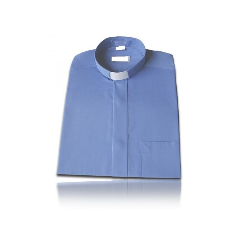 Koszula kapłańska, zwykła, długi rękaw 100% bawełna - zdjęcie 6 - Koszula kapłańska, zwykła, długi rękaw 100% bawełna