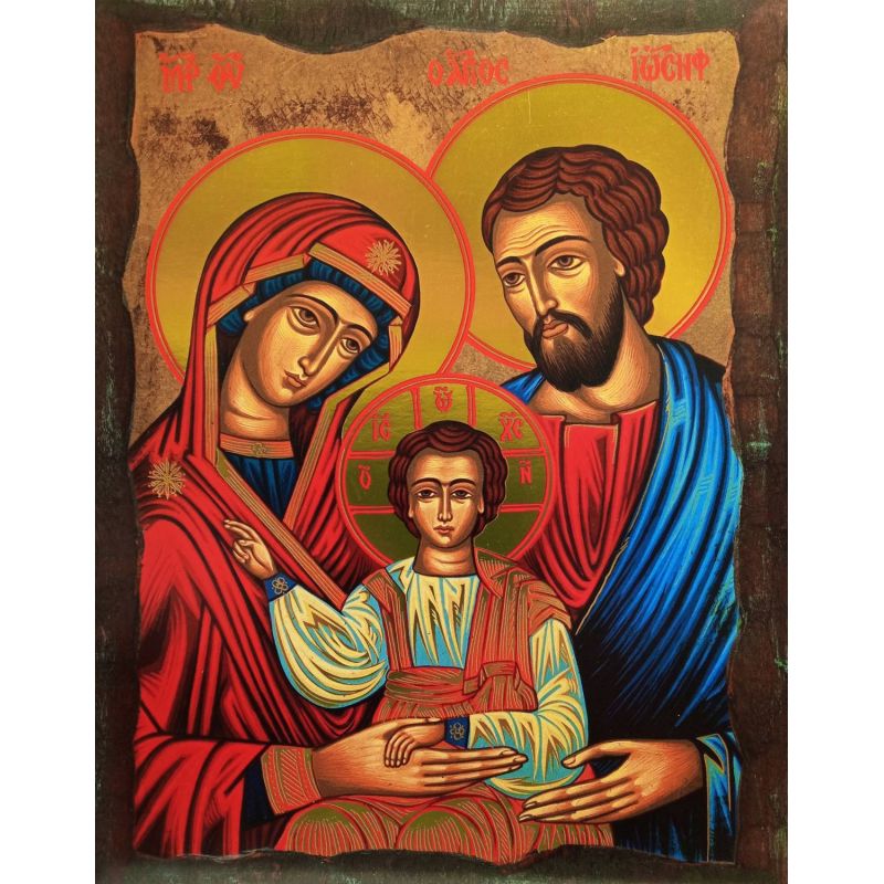 Obrazek 21x28 - Święta Rodzina, metalizowany - Obrazek 20x25 - Święta Rodzina